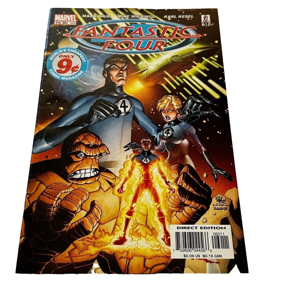 Fantastic Four Vol 3 #60 Marvel Comics 489 Mark Waid Wieringo‎ Karl Kessel